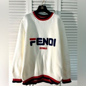 Fendi White Fendi Mania Crewneck Sweater
Bought in Italy